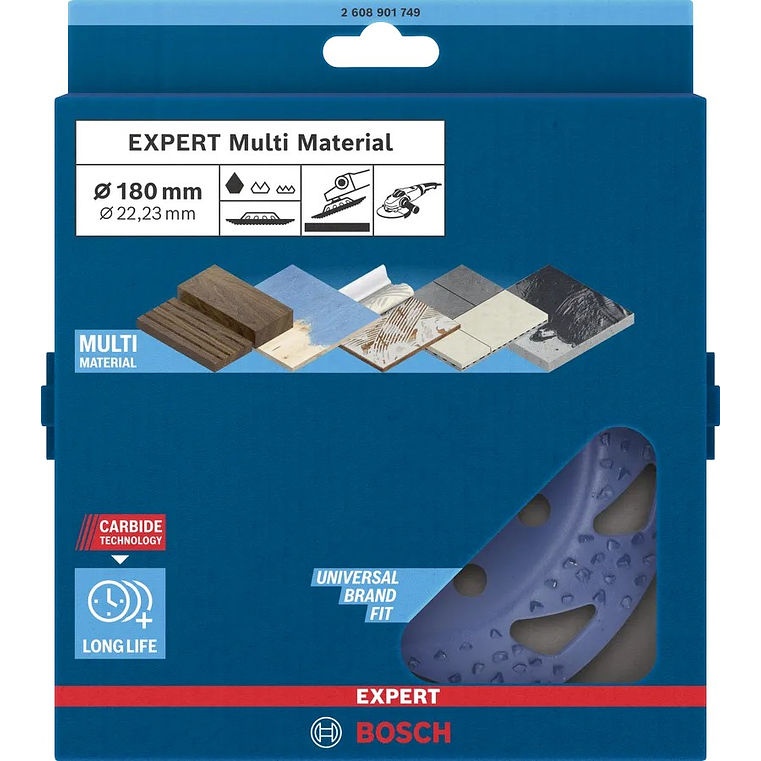 Cabeça de rebarbadora Ø180mm em carboneto EXPERT Multi Material BOSCH 3