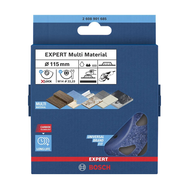 Cabeça de rebarbadora Ø115mm em carboneto EXPERT Multi Material BOSCH  3