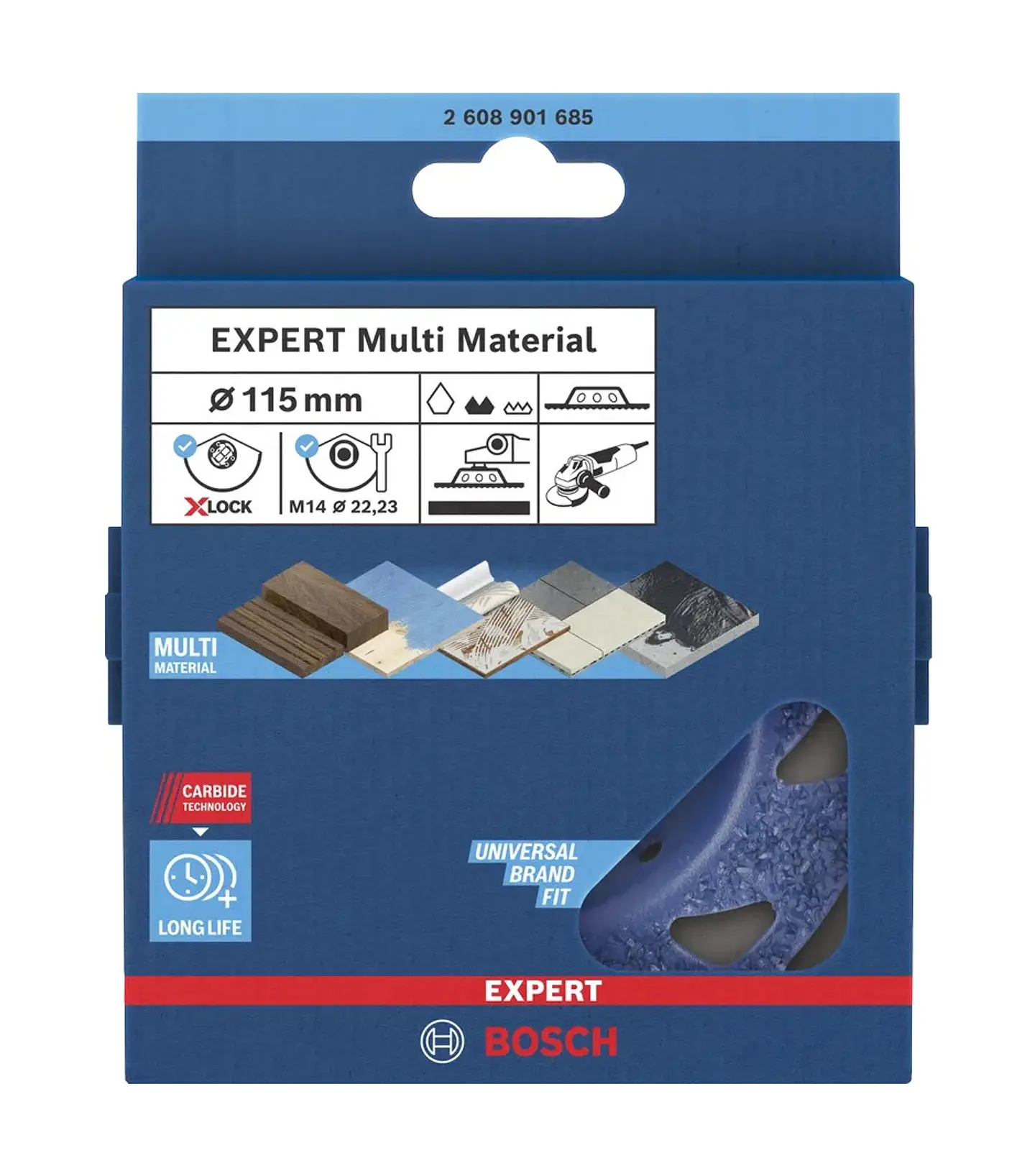 Cabeça de rebarbadora Ø115mm em carboneto EXPERT Multi Material BOSCH  3