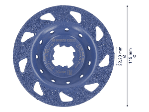 Cabeça de rebarbadora Ø115mm em carboneto EXPERT Multi Material BOSCH 
