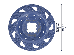 Cabeça de rebarbadora Ø115mm em carboneto EXPERT Multi Material BOSCH