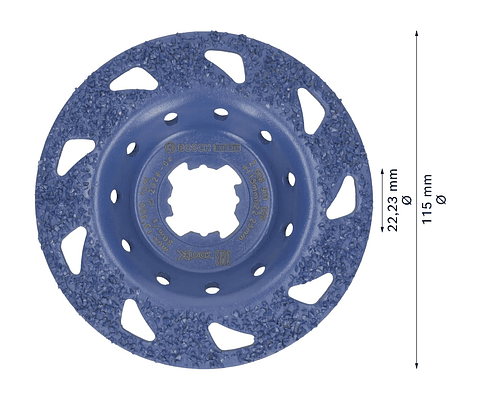 Cabeça de rebarbadora Ø115mm em carboneto EXPERT Multi Material BOSCH
