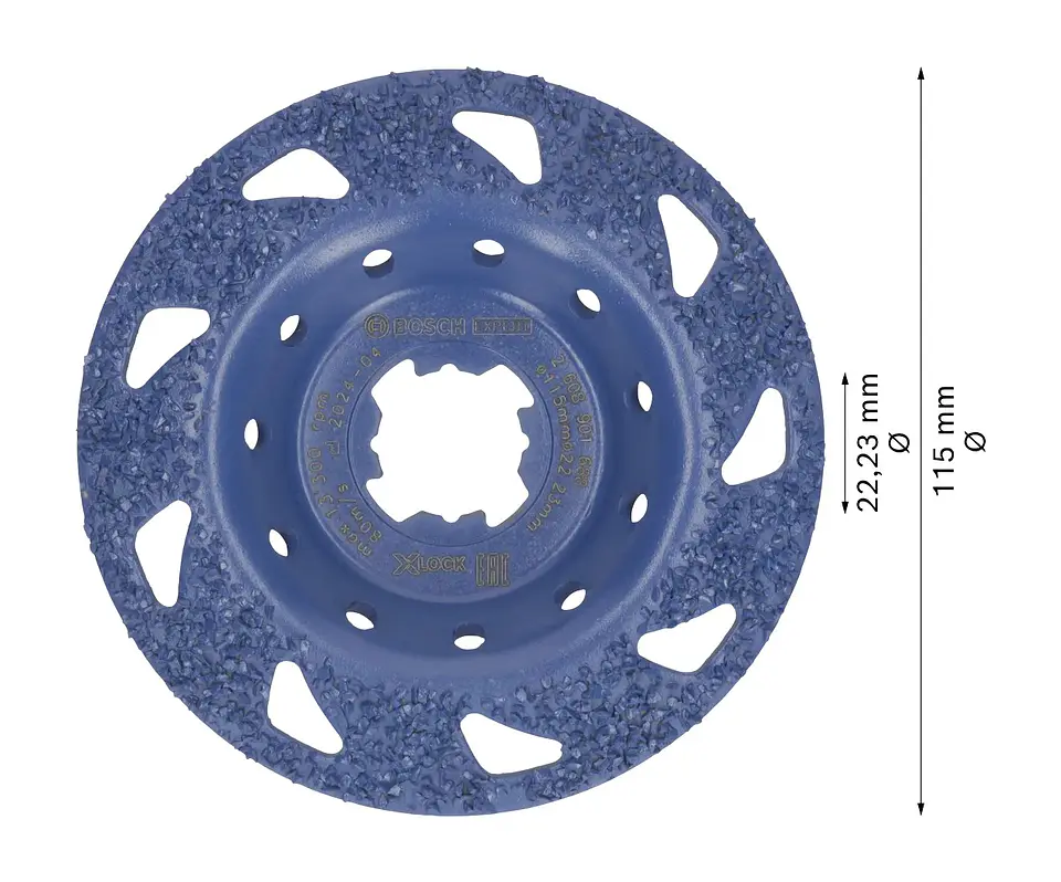 Cabeça de rebarbadora Ø115mm em carboneto EXPERT Multi Material BOSCH 2