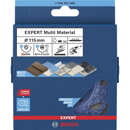 Cabeça de rebarbadora Ø115mm em carboneto EXPERT Multi Material BOSCH 3