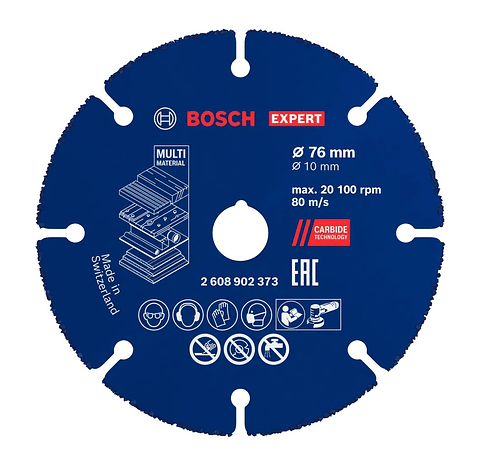 Disco abrasivo de carboneto Ø76mm EXPERT Multi Material BOSCH