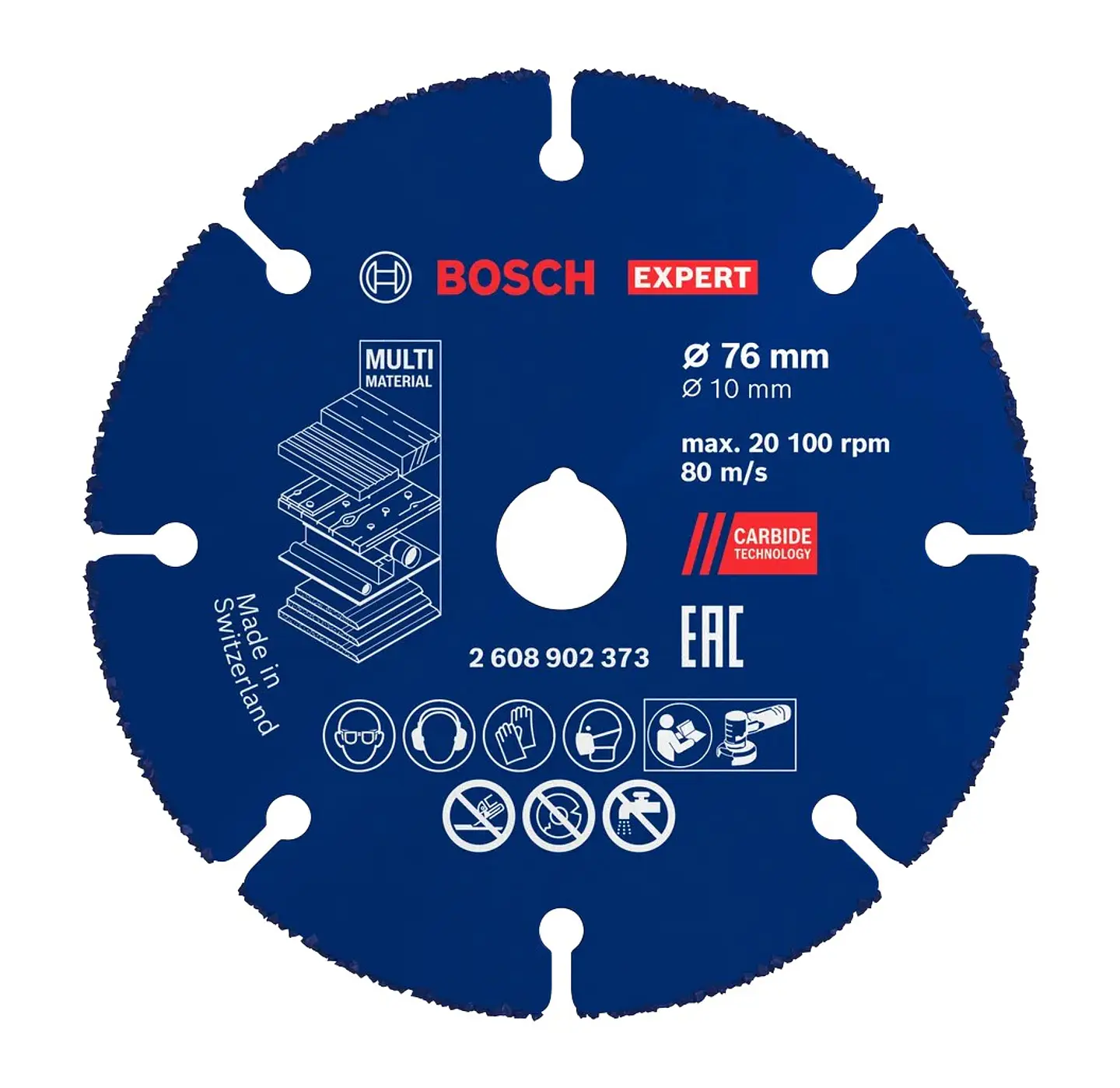 Disco abrasivo de carboneto Ø76mm EXPERT Multi Material BOSCH 1