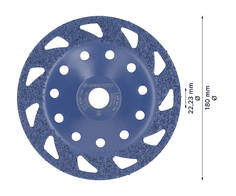 Cabeça de rebarbadora em carboneto Ø180mm EXPERT Multi Material BOSCH