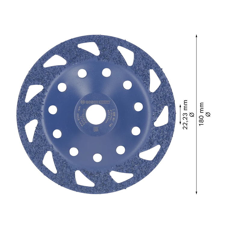 Cabeça de rebarbadora em carboneto Ø180mm EXPERT Multi Material BOSCH 2