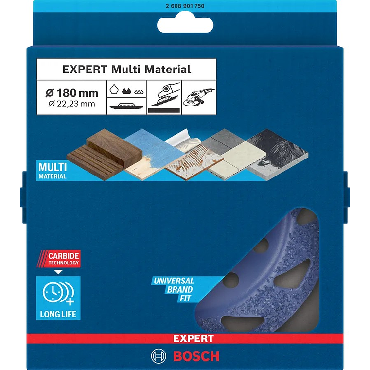 Cabeça de rebarbadora em carboneto Ø180mm EXPERT Multi Material BOSCH 3