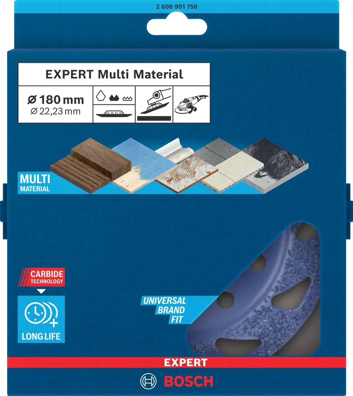 Cabeça de rebarbadora em carboneto Ø180mm EXPERT Multi Material BOSCH 3