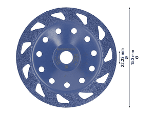 Cabeça de rebarbadora em carboneto Ø180mm EXPERT Multi Material BOSCH