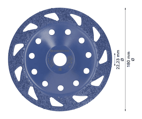 Cabeça de rebarbadora em carboneto Ø180mm EXPERT Multi Material BOSCH