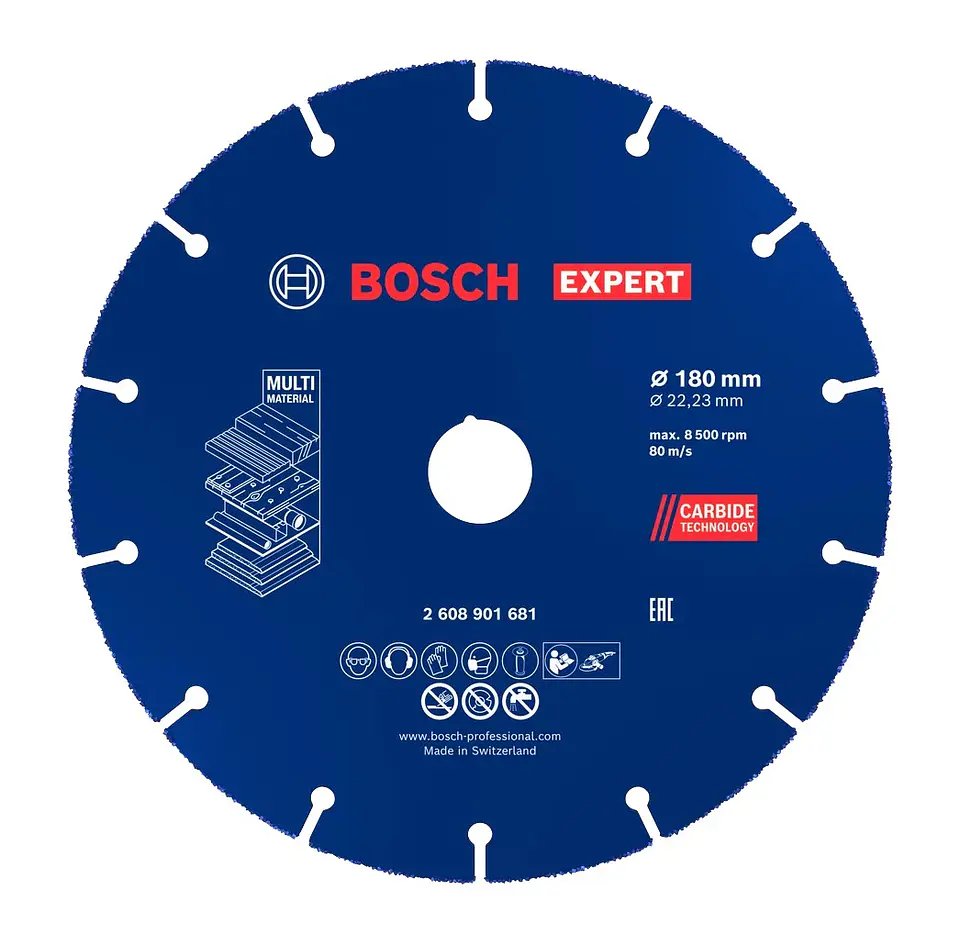 Disco abrasivo de carboneto Ø180mm EXPERT Multi Material BOSCH  1