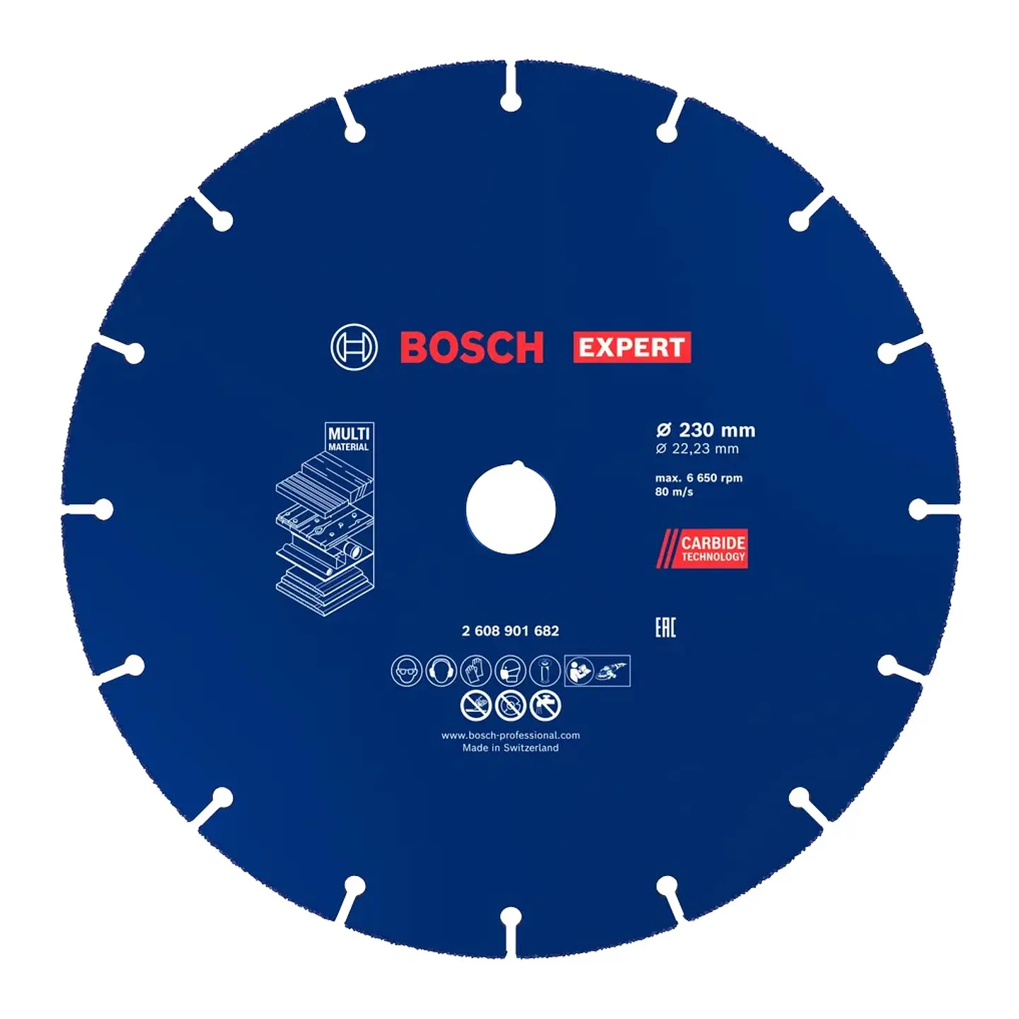 Disco abrasivo de carboneto Ø230mm EXPERT Multi Material BOSCH 1