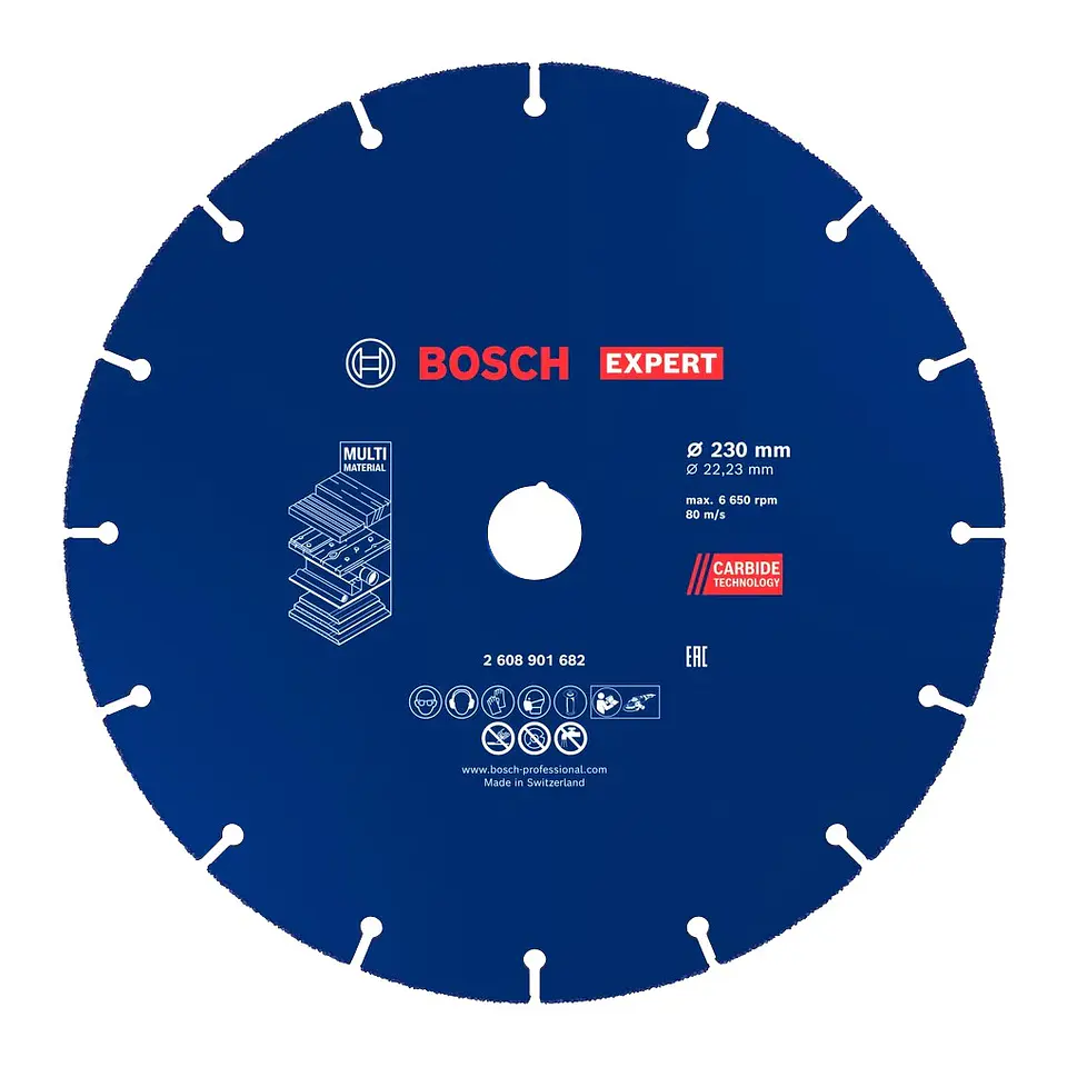 Disco abrasivo de carboneto Ø230mm EXPERT Multi Material BOSCH 1