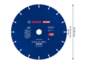 Disco abrasivo de carboneto Ø230mm EXPERT Multi Material BOSCH