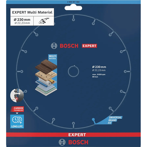 Disco abrasivo de carboneto Ø230mm EXPERT Multi Material BOSCH 3