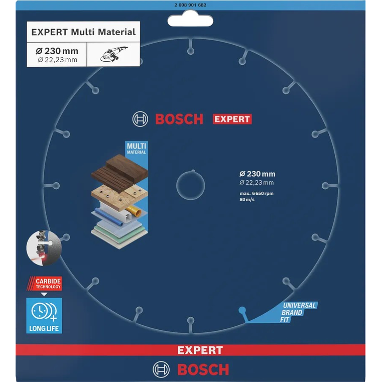 Disco abrasivo de carboneto Ø230mm EXPERT Multi Material BOSCH 3