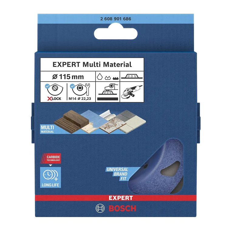 Cabeça de rebarbadora em carboneto Ø115mm EXPERT Multi Material BOSCH  3