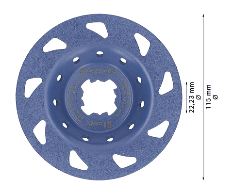 Cabeça de rebarbadora em carboneto Ø115mm EXPERT Multi Material BOSCH 