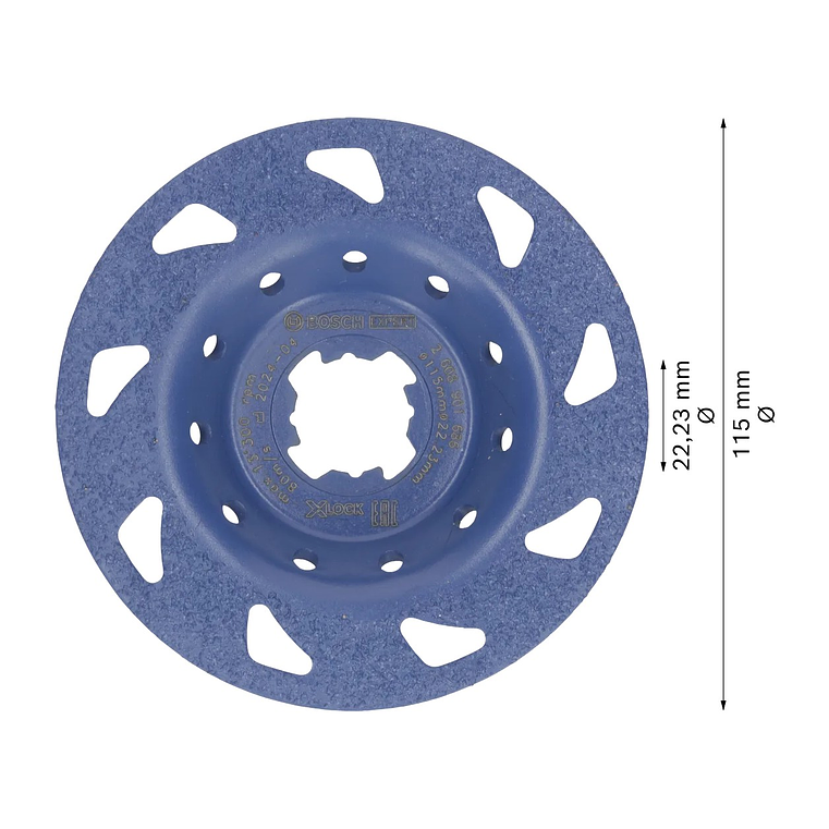 Cabeça de rebarbadora em carboneto Ø115mm EXPERT Multi Material BOSCH  2