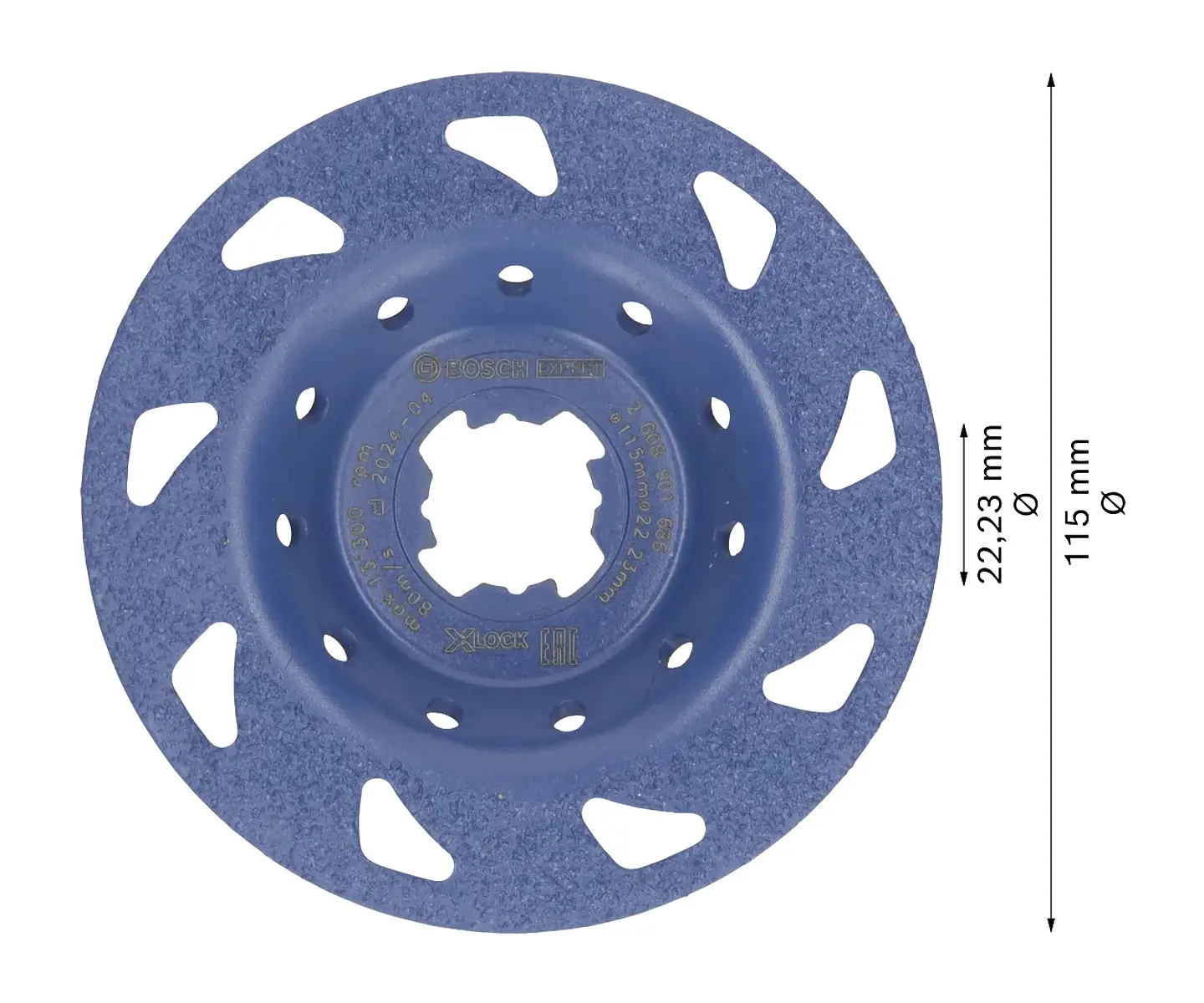 Cabeça de rebarbadora em carboneto Ø115mm EXPERT Multi Material BOSCH  2