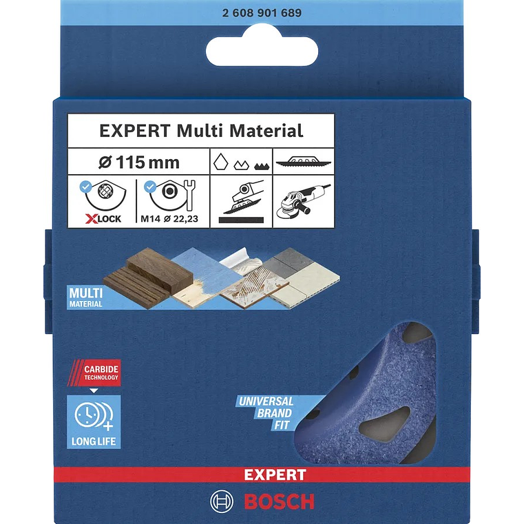 Cabeça de rebarbadora em carboneto Ø115mm EXPERT Multi Material inclinado BOSCH  3