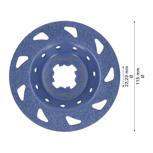 Cabeça de rebarbadora em carboneto Ø115mm EXPERT Multi Material inclinado BOSCH  2