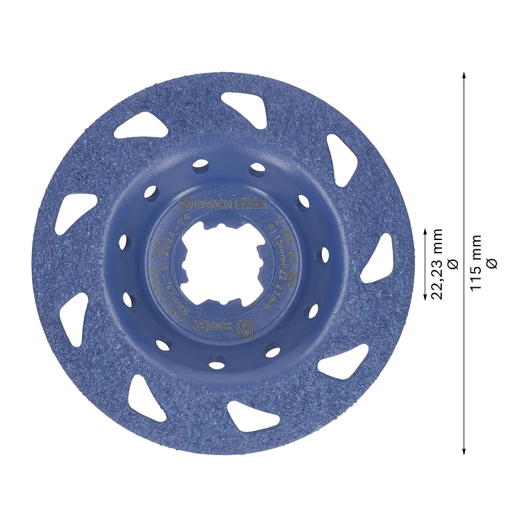 Cabeça de rebarbadora em carboneto Ø115mm EXPERT Multi Material inclinado BOSCH  2