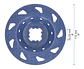 Cabeça de rebarbadora em carboneto Ø115mm EXPERT Multi Material inclinado BOSCH  - Miniatura 2