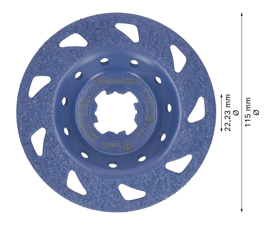 Cabeça de rebarbadora em carboneto Ø115mm EXPERT Multi Material inclinado BOSCH  2