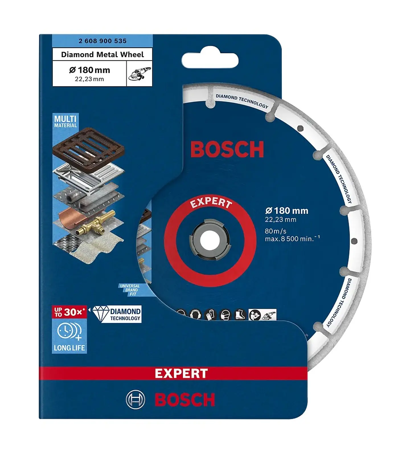 Disco abrasivo Ø180mm EXPERT Diamond Metal Wheel BOSCH  3