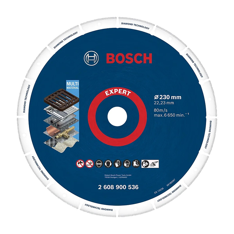 Disco abrasivo Ø230mm EXPERT Diamond Metal Wheel BOSCH 1