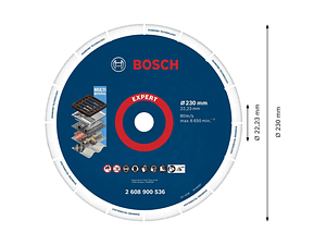 Disco abrasivo Ø230mm EXPERT Diamond Metal Wheel BOSCH