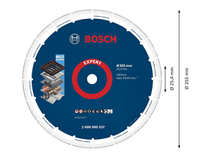 Disco abrasivo Ø355mm EXPERT Diamond Metal Wheel BOSCH 