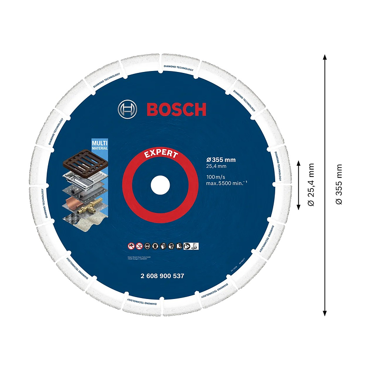 Disco abrasivo Ø355mm EXPERT Diamond Metal Wheel BOSCH  2