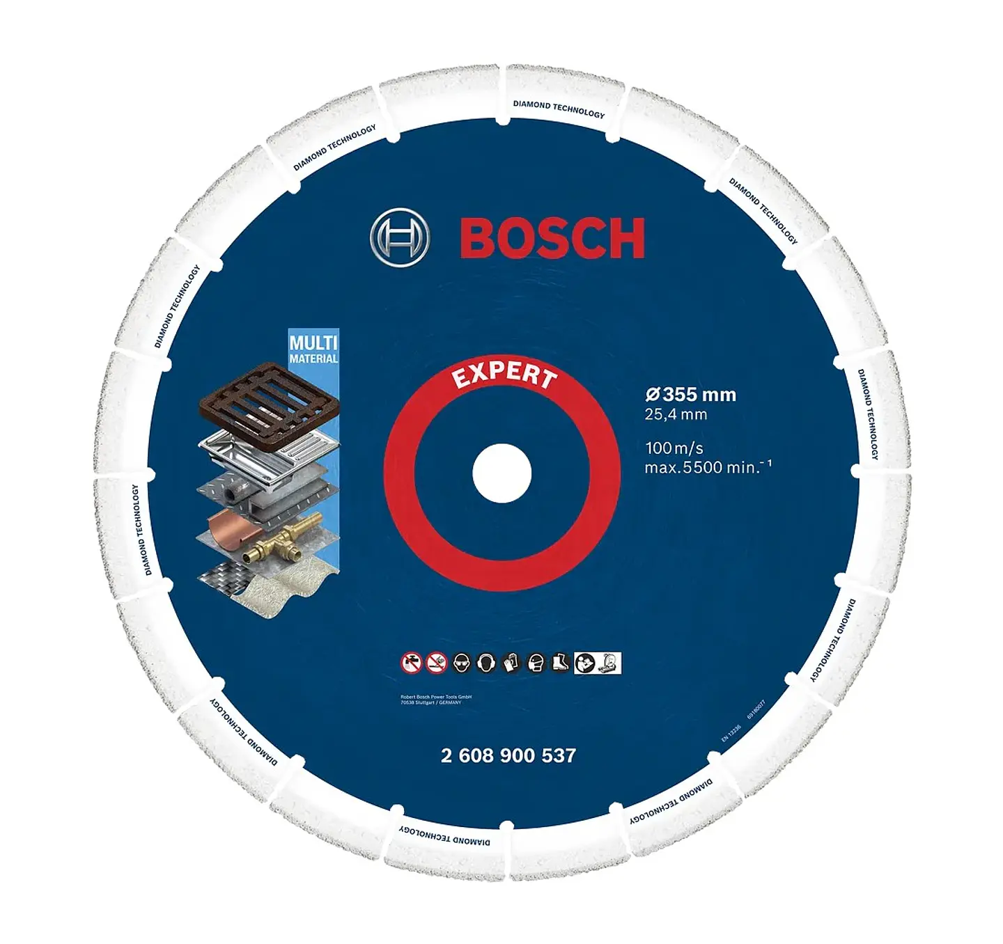 Disco abrasivo Ø355mm EXPERT Diamond Metal Wheel BOSCH  1