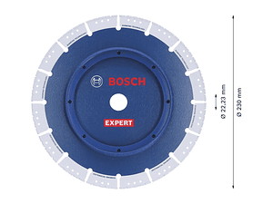 Disco abrasivo Ø230mm EXPERT Diamond Pipe Cut Wheel BOSCH 