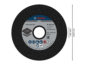 Disco de Ø100mm rebarbar PRO Metal BOSCH 