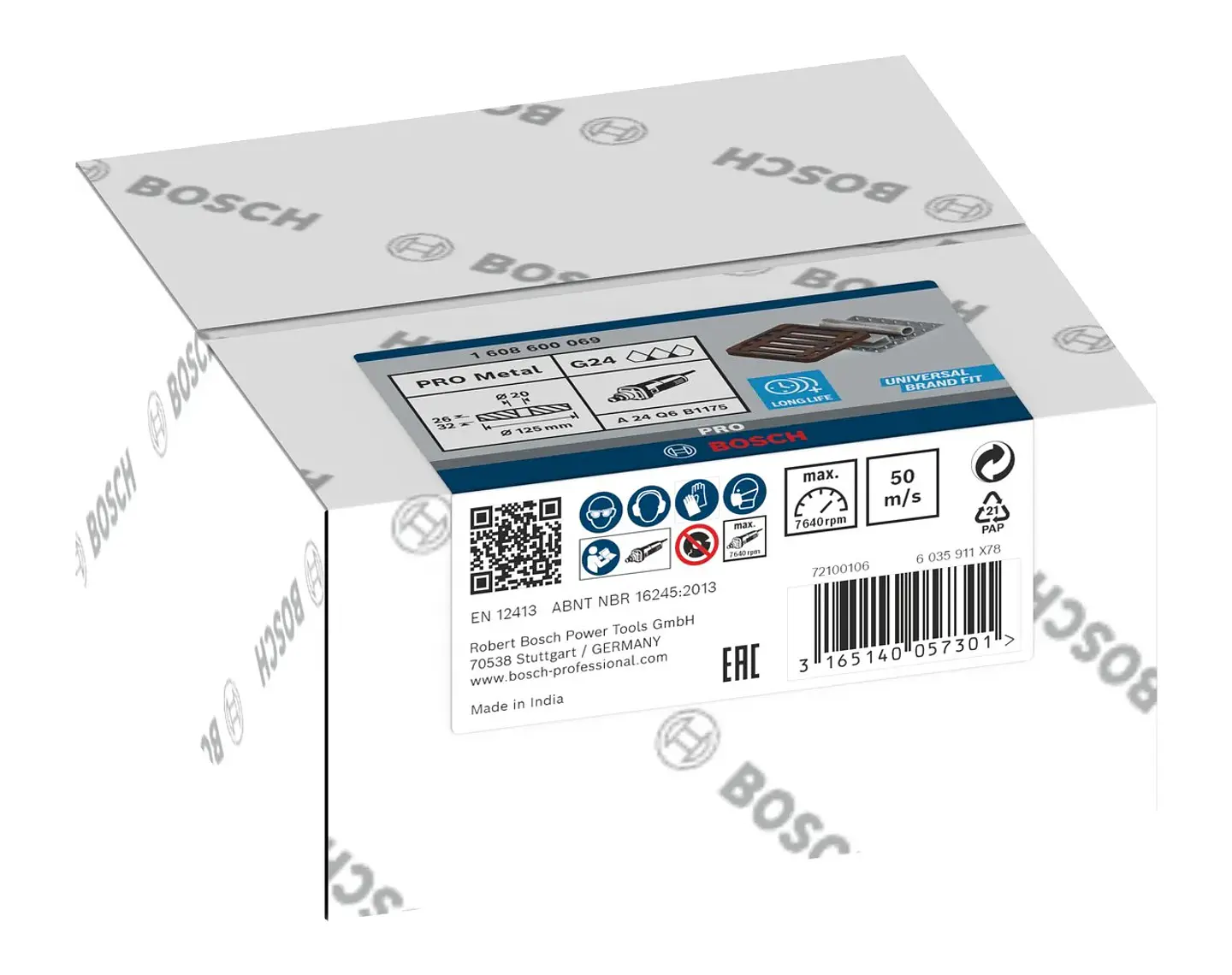 Disco de Ø125mm rebarbar PRO Metal BOSCH 3