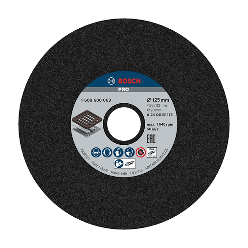 Disco de Ø125mm rebarbar PRO Metal BOSCH 1