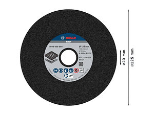 Disco de Ø125mm rebarbar PRO Metal BOSCH