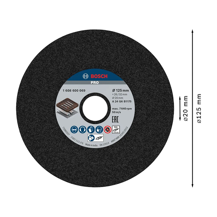 Disco de Ø125mm rebarbar PRO Metal BOSCH 2