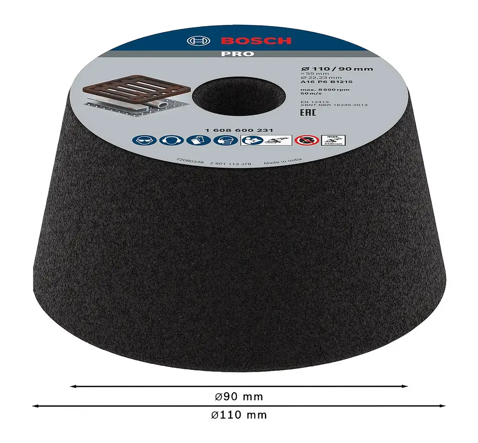 Mó cónica de Ø90mm a Ø110mm PRO Metal BOSCH  2