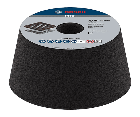 Mó cónica de Ø90mm a Ø110mm PRO Metal BOSCH 