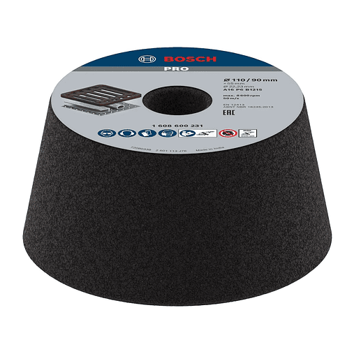 Mó cónica de Ø90mm a Ø110mm PRO Metal BOSCH  1