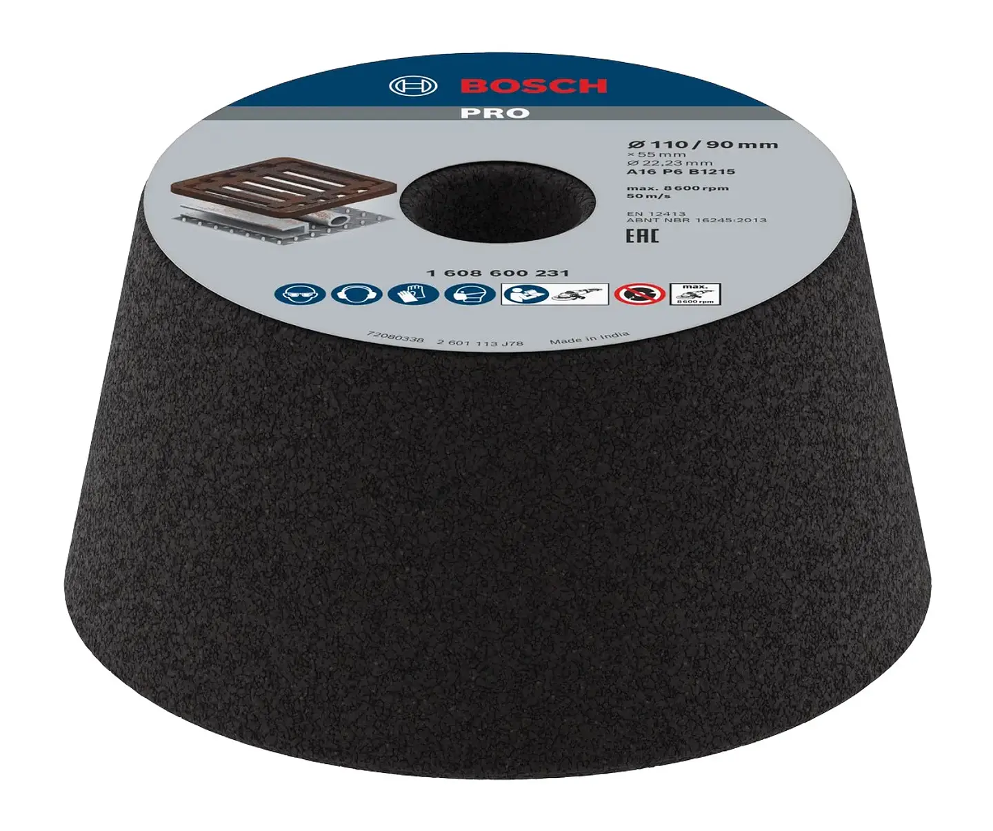 Mó cónica de Ø90mm a Ø110mm PRO Metal BOSCH  1