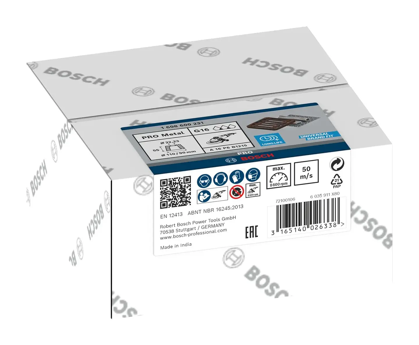 Mó cónica de Ø90mm a Ø110mm PRO Metal BOSCH  3