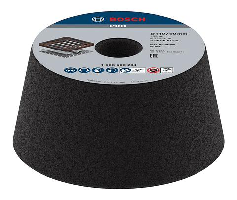 Mó cónica de Ø90mm a Ø110mm PRO Metal BOSCH