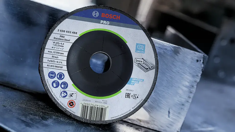 Disco de Ø125mm rebarbar colado PRO Stainless Steel BOSCH 7